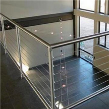 Patio Stainless Steel Wire Balustrade / Steel Cable Railing Stainless Steel Handrail 