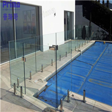 Swimming Pool Glass Spigot Stainless Steel Glass Railing Pool Fence Design