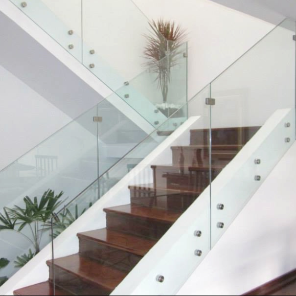 Interior Standoff Glass Stair Railing Designs