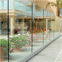 Customized U Channel Railing Tempered Glass System With Super Price