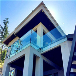 Modern Style Household Balcony Standoff Glass Railing