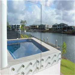 Modern Design Pool Fence Stainless Steel Glass Standoff Balustrade Railing