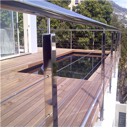 Stainless steel rope balustrade rail fittings stainless steel handrails suppliers PR-T69