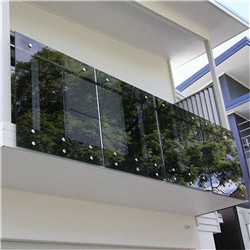 Idl Frameless Fitting Tempered Glass Railing / Standoff Glass Balustrade Indoor Staircase Railing