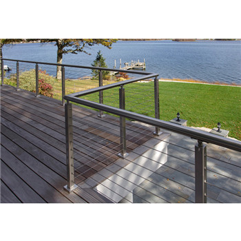 4-6mm Wire Rope Stainless Black Cable Railing Design For Balcony