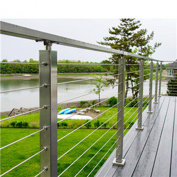 Outdoor Deck Wire Railing Stainless Steel Cable Fence