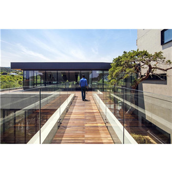 Modern Porch Decorative Exterior Railings Glass Standoff Design