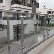 Balcony tempered safety glass railing designs 
