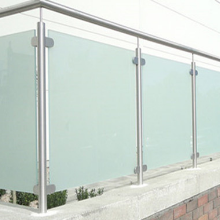 Best selling stainless steel balsuter frosted glass balcony railing