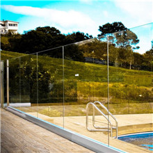Exterior Aluminum U Channel Tempered Glass Balustrade With Best Price