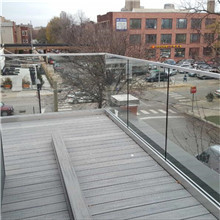 Hot Design Aluminum u Channel Glass Railing For Deck Balcony And Staircase