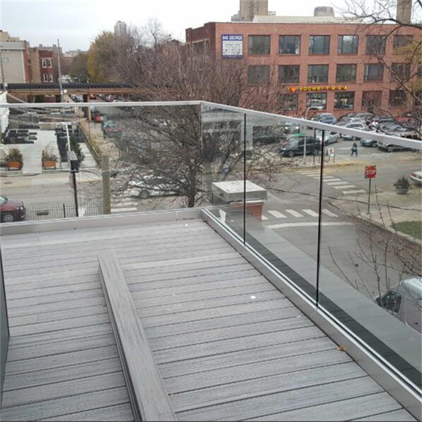 Hot Design Aluminum u Channel Glass Railing For Deck Balcony And Staircase