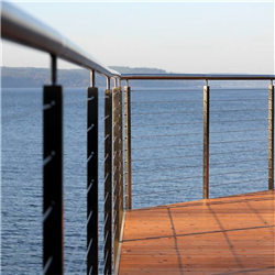 Wire deck railing cable railing balcony balustrade design PR-T12