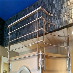 Outdoor straight shape staircase 316L 304 316 stainless steel solid rod bar balustrade 