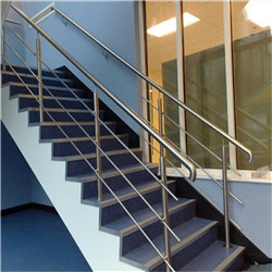 Polishing Finish round handrail 316L stainless steel solid rod balustrade 