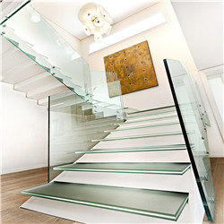 China Modern Balustrade Glass staircase railing Stainless Steel Standoff staircase railing