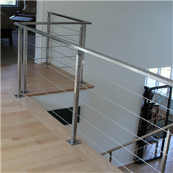 Deck railing systems cable railing design steel post railings PR-T21