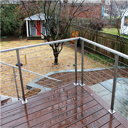 Cable balustrade galvanized fence stainless railings design PR-T23