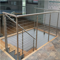 Stainless balustrade horizontal deck railing systems modern stair railing PR-T29