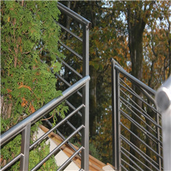 Outdoor area used horizotal rod railing designed