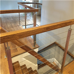 Stainless steel wire balustrade systems rails end stainless steel stair railing cost PR-T49