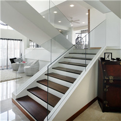 Glass Staircase Balustrade Design Glass Railing Aluminum U Channel Clamp 