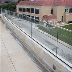 Custom 12mm Frameless Tempered Glass Terrace Balcony Glass Railing