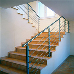 Wrought iron solid rod bar railing with mirror finish