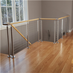 Cable deck railing cost vertical cable stair railing stainless steel stair balusters PR-T52
