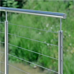 Stainless steel cable balustrade vertical cable deck railing systems ss railing fittings PR-T54
