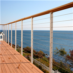 Stainless steel wire fence steel deck railing systems steel railing posts PR-T65