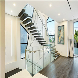 Fashionable Deisgn Standoff Glass Railing with Tempered Glass Balustrade for Staircase
