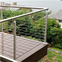 Stainless stair railings stainless steel cable railing prices steel and glass railing PR-T90