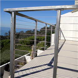 Tension wire railing interior railing systems stainless steel glass railing brackets PR-T93