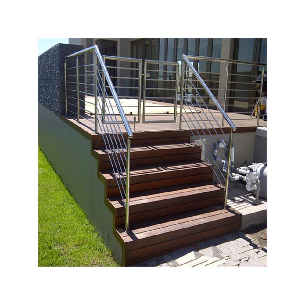 Modern Outside Balcony Handrail Stainless Steel Rod Bar Railing