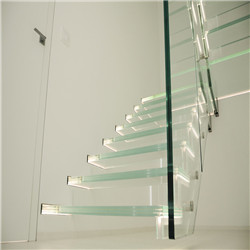 High Quality Deck Staircase Balcony Glass Stainless Steel Glass Stair Standoff Handrail Balustrade Railing for Outdoor / Indoor System