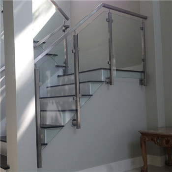 Indoor Decorative Railing Side Mounted Staircase Decking Glass Balustrades