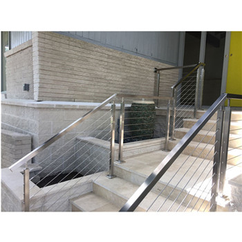 Stainless Steel Diy Cable Railing Post Balustrades Balcony Railing Design System