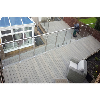 Exterior 316 Stainless Steel Glass Railing For Balcony