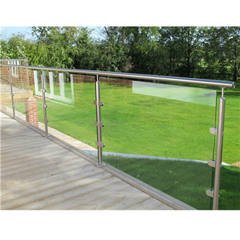 Outdoor Balcony Railing Design Stainless Steel Glass Railing Balustrade For House