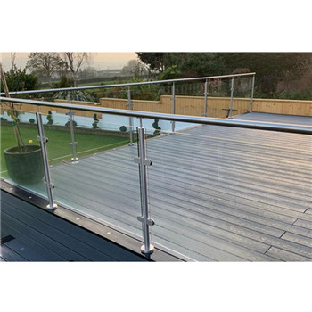 Factory Outdoor Porch Deck Metal Stainless Steel Glass Railing Design Prices