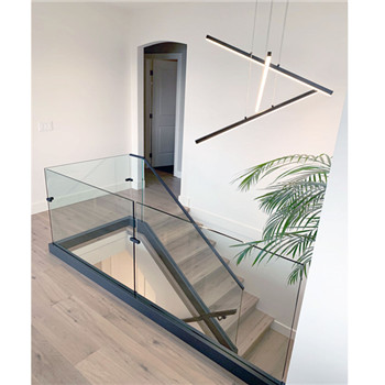 U Channel Aluminium Decorative Glass Rails System For Outdoor Stairs